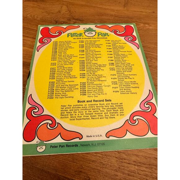 Vintage Peter Pan Records Tina the Ballerina 45 LP - Picture 2 of 4